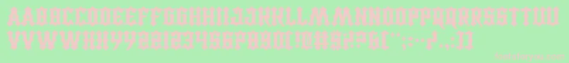 CarnivalTrash Font – Pink Fonts on Green Background