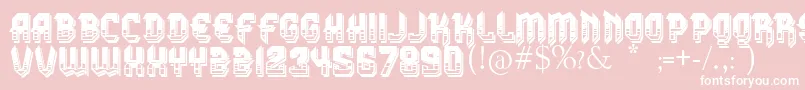 VtksDura3D Font – White Fonts on Pink Background