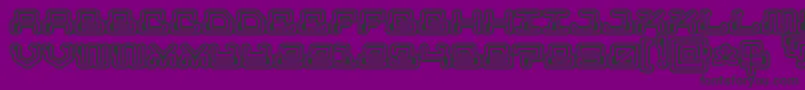 Czcionka MrFuglesangRemix – czarne czcionki na fioletowym tle