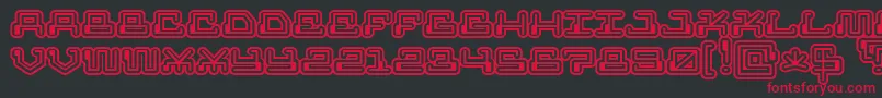 MrFuglesangRemix Font – Red Fonts on Black Background