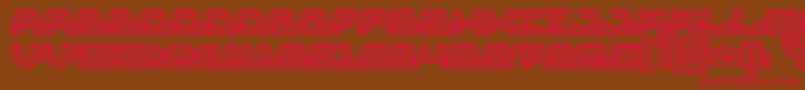 MrFuglesangRemix Font – Red Fonts on Brown Background