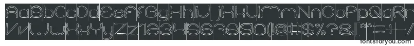 Шрифт ElementaryHollowInverse – чёрные шрифты