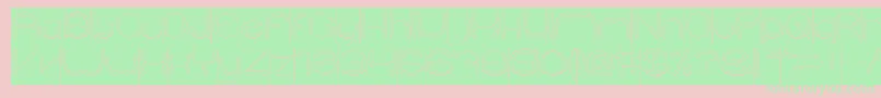 ElementaryHollowInverse Font – Green Fonts on Pink Background