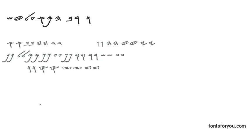 Schriftart SiloamHebrew – Alphabet, Zahlen, spezielle Symbole
