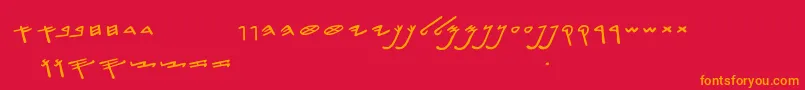 More about SiloamHebrew Font SiloamHebrew Font – Orange Fonts on Red Background