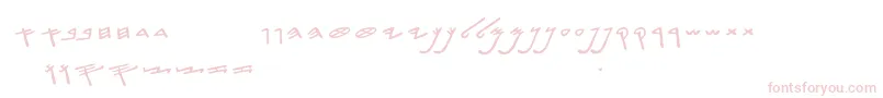 SiloamHebrew Font – Pink Fonts on White Background