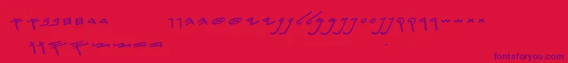 Saiba mais sobre a fonte SiloamHebrew Fonte SiloamHebrew – fontes roxas em um fundo vermelho