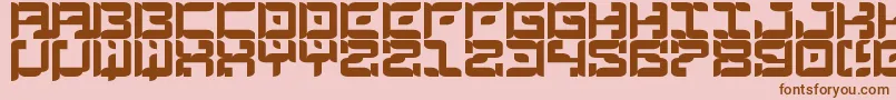 TheMessenger Font – Brown Fonts on Pink Background