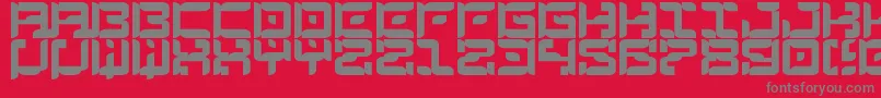 TheMessenger Font – Gray Fonts on Red Background