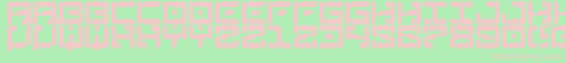 TheMessenger Font – Pink Fonts on Green Background