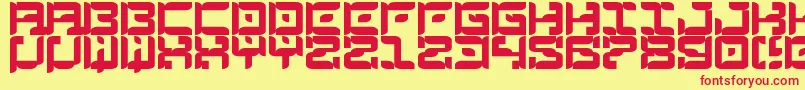 TheMessenger Font – Red Fonts on Yellow Background