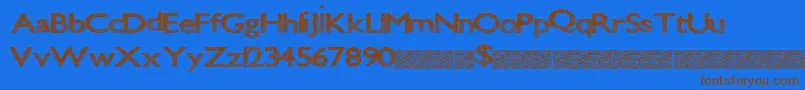 Шрифт Stonedheights – коричневые шрифты на синем фоне