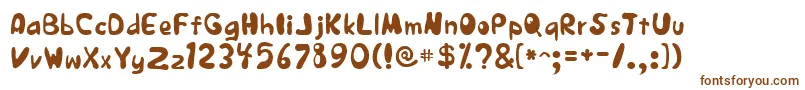 JapestylePlain Font – Brown Fonts on White Background