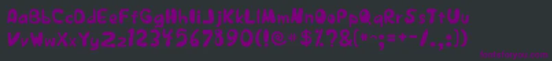 Шрифт JapestylePlain – фиолетовые шрифты на чёрном фоне