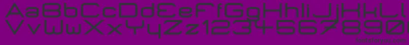 Micrompt Font – Black Fonts on Purple Background