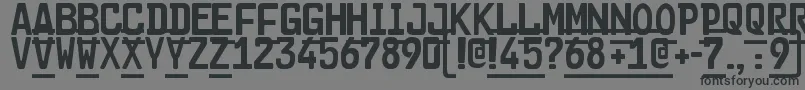 Cargo2 Font – Black Fonts on Gray Background