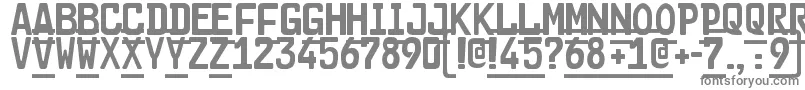 フォントCargo2 – 白い背景に灰色の文字