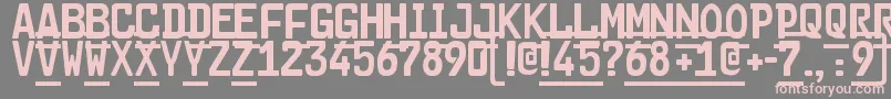 Cargo2 Font – Pink Fonts on Gray Background