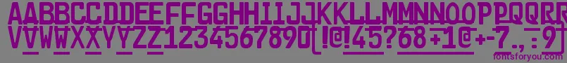 Cargo2 Font – Purple Fonts on Gray Background