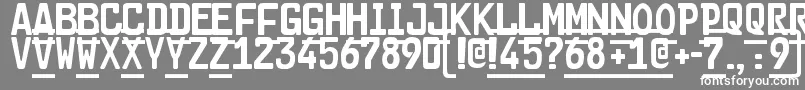 Cargo2 Font – White Fonts on Gray Background
