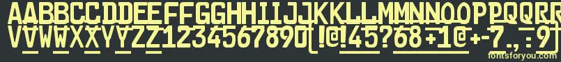 Cargo2 Font – Yellow Fonts on Black Background