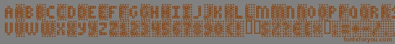 FALSE Font – Brown Fonts on Gray Background