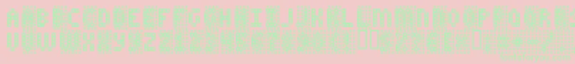 FALSE Font – Green Fonts on Pink Background