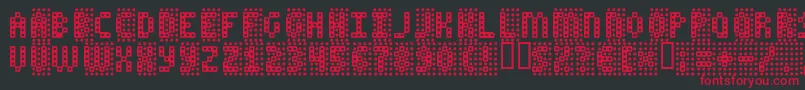 FALSE Font – Red Fonts on Black Background