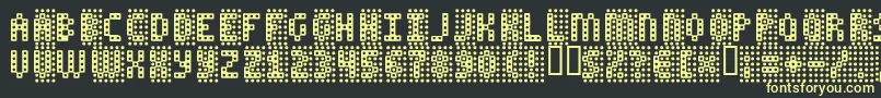 FALSE Font – Yellow Fonts on Black Background