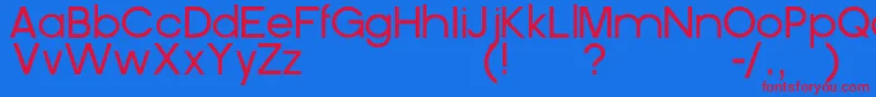 SuperRad Font – Red Fonts on Blue Background