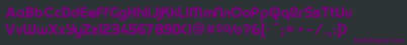 Yagiuhfno2 Font – Purple Fonts on Black Background