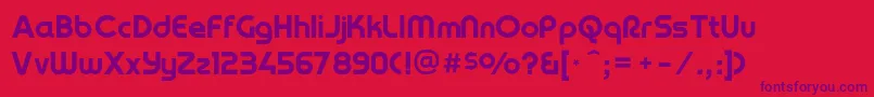 Yagiuhfno2 Font – Purple Fonts on Red Background