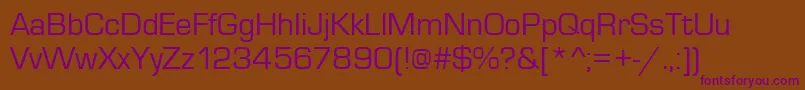 Eurostar Font – Purple Fonts on Brown Background