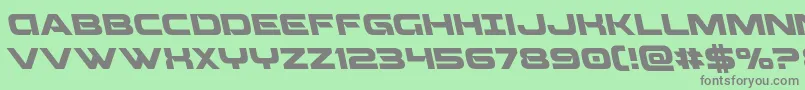 Beamweaponleft Font – Gray Fonts on Green Background