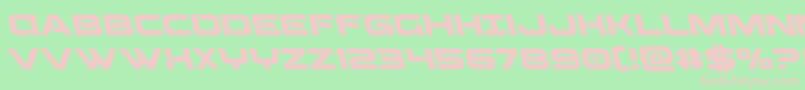 Beamweaponleft Font – Pink Fonts on Green Background