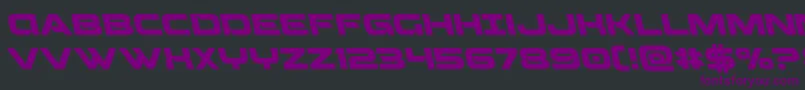 Beamweaponleft Font – Purple Fonts on Black Background