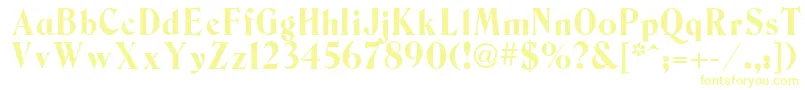 Berns-fontti – keltaiset fontit
