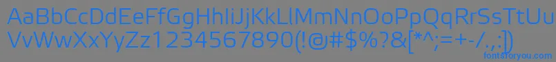 ElektraLightPro Font – Blue Fonts on Gray Background