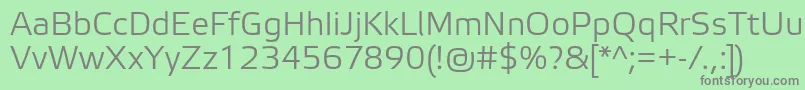 ElektraLightPro Font – Gray Fonts on Green Background