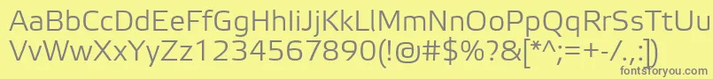 ElektraLightPro Font – Gray Fonts on Yellow Background