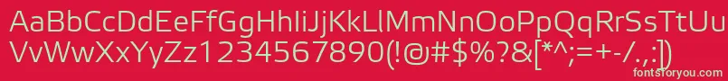 ElektraLightPro Font – Green Fonts on Red Background