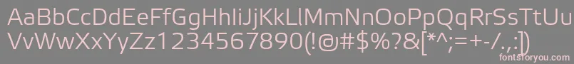 ElektraLightPro Font – Pink Fonts on Gray Background