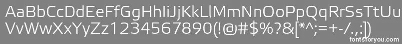 ElektraLightPro Font – White Fonts on Gray Background