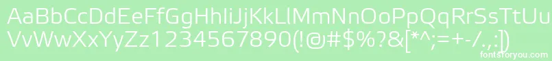 ElektraLightPro Font – White Fonts on Green Background