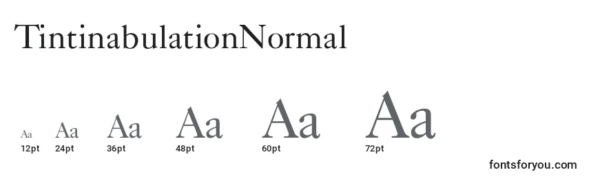 TintinabulationNormal Font Sizes