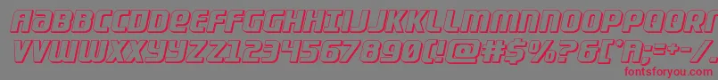 Lightsider3D Font – Red Fonts on Gray Background