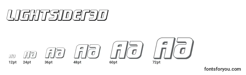 Lightsider3D Font Sizes