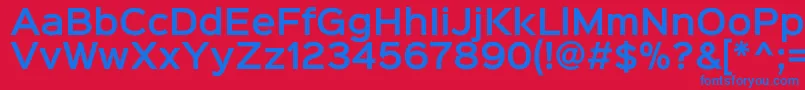 Sinkinsans600semibold Font – Blue Fonts on Red Background