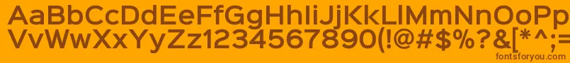 Sinkinsans600semibold Font – Brown Fonts on Orange Background