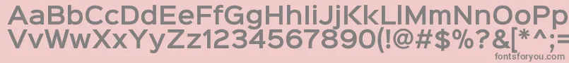 フォントSinkinsans600semibold – ピンクの背景に灰色の文字
